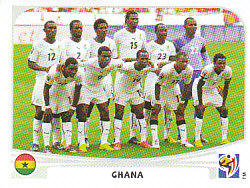 Team Photo Ghana samolepka Panini World Cup 2010 #315